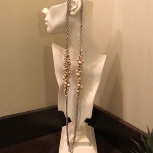 Beaded and chain necklace
